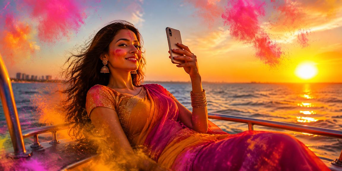 Celebrating Holi festival with secure deposits via mobile in Chennai